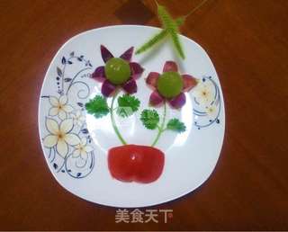 葡萄水果拼盘的做法步骤:5