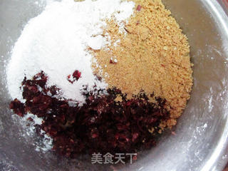 #新良首届烘焙大赛#玫瑰花生月饼的做法步骤:2