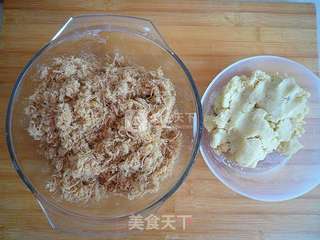 #新良首届烘焙大赛#广式金丝肉松月饼的做法步骤:5