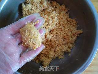 #新良首届烘焙大赛#广式金丝肉松月饼的做法步骤:7