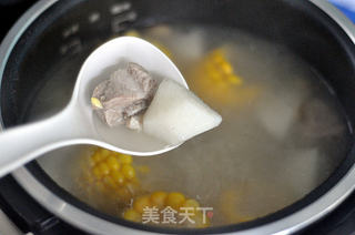 #铁釜烧饭就是香#玉米山药排骨汤的做法步骤:8