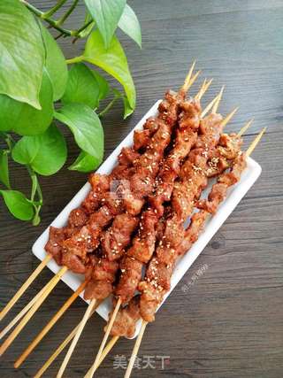 孜然烤羊肉串【烤箱版】的做法步骤:18