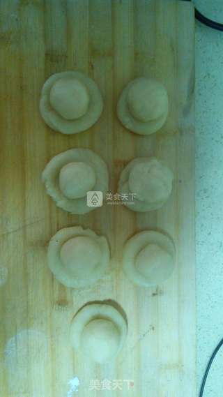 ##新良首届烘焙大赛#酥皮枣泥月饼的做法图解7