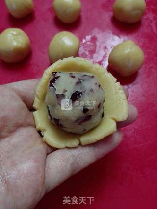 #新良首届烘焙大赛#蔓越莓月饼的做法步骤:5