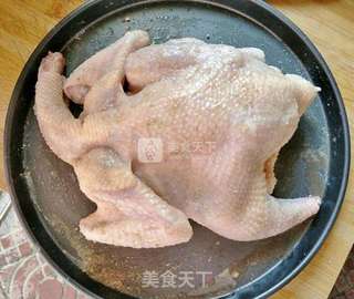 无水葱油鸡的做法步骤:2