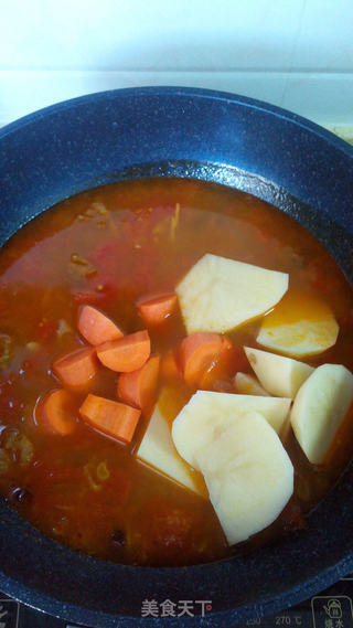 番茄牛肉汤的做法步骤:11