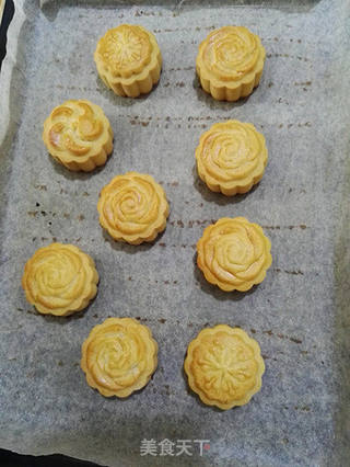 广式白豆沙月饼的做法步骤:14