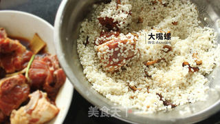 荷叶糯香排骨丨大嘴螺的做法步骤:10