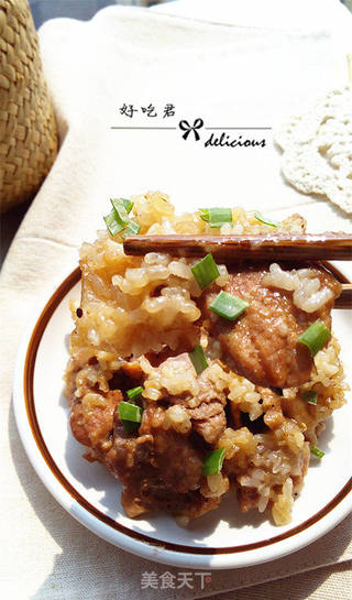 土豆粉蒸肉的做法步骤:13