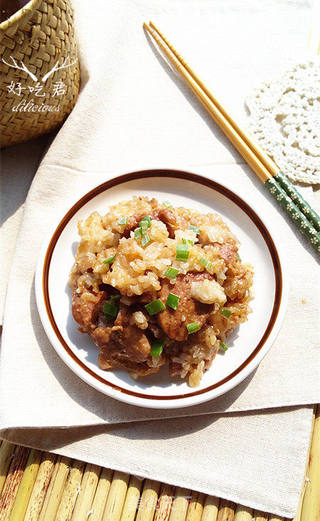 土豆粉蒸肉的做法步骤:12
