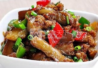 桃李厨艺——肉末酱茄子,好吃的停不下来,米饭一碗又一碗的做法步骤:9