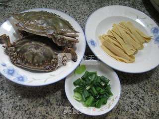 千张煮螃蟹 的做法步骤：1