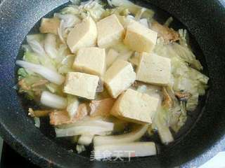 白菜炖冻豆腐的做法步骤:11