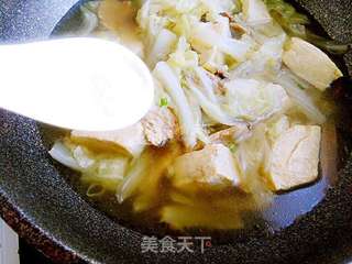 白菜炖冻豆腐的做法步骤:12