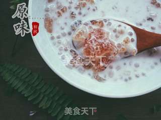 桃胶椰汁西米露的做法步骤:9
