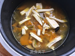 南瓜奶酪焖饭的做法步骤:7
