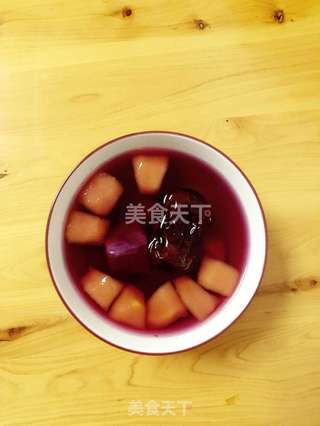 紫薯苹果驻颜糖水的做法步骤:6