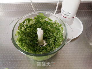圆白菜芹菜猪肉包的做法步骤:7