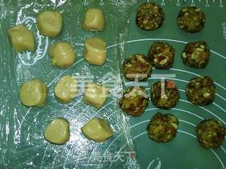 广式香肠月饼的做法步骤:12