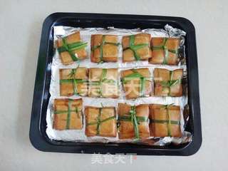 傣味烤豆腐的做法步骤:7