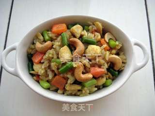 咖喱腰果鸡丁饭的做法步骤:13