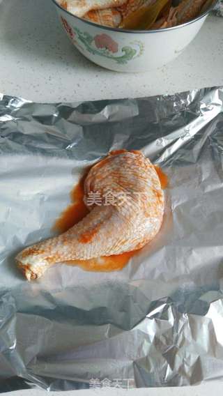 奥尔良烤鸡腿的做法步骤:4