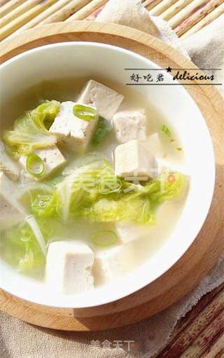 白菜炖豆腐的做法步骤:10