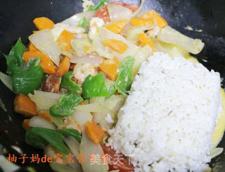 鲜虾芝士焗饭的做法步骤:10