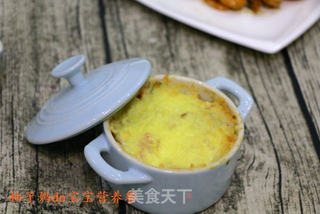 鲜虾芝士焗饭的做法步骤:14