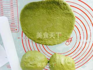 北海道抹茶蜜豆土司的做法步骤:5