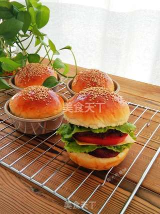 芝士里脊双层堡【附汉堡胚详细做法】的做法步骤:16