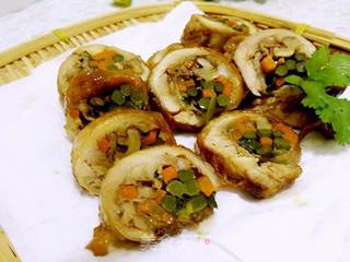 核桃杂蔬鸡肉卷的做法步骤:15