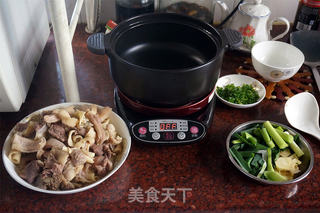 姜葱炆牛杂#尝尽砂锅美食#的做法步骤:4