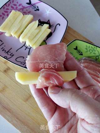 茄汁土豆肉卷的做法步骤:4