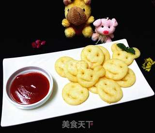 笑脸土豆饼的做法步骤:12