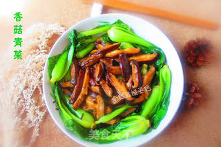 香菇青菜的做法步骤:7