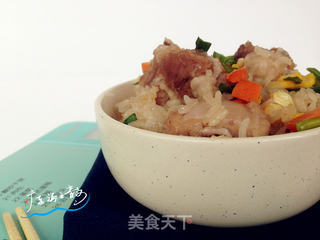 面包机版排骨糯米饭的做法步骤:11