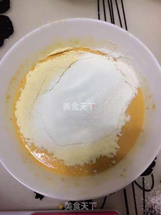 #柏翠大赛#沙棘汁酸奶戚风的做法步骤:5