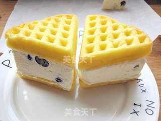 #柏翠大赛#华夫饼冰淇淋三明治的做法步骤:10