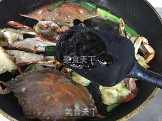 #梭子蟹炒年糕的做法图解10