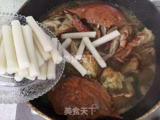 #梭子蟹炒年糕的做法图解12