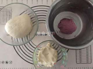 #柏翠#双色蛋黄酥的做法步骤：2