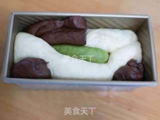 ＃柏翠大赛＃软绵绵三色吐司的做法步骤：6
