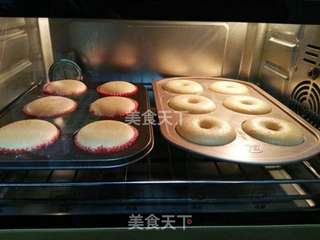 #柏翠大赛#蛋糕甜甜圈的做法步骤:10