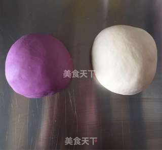 紫薯双色馒头的做法步骤：7
