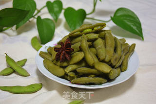五香毛豆的做法步骤:5