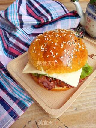 #柏翠大赛#美味叉烧鸡腿堡的做法步骤:13