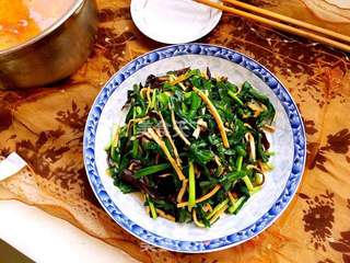 韭菜木耳炒豆干的做法步骤:13