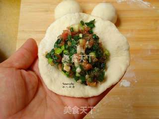 香葱肉包的做法步骤:6