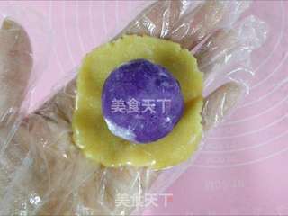 #柏翠大赛#广式紫薯月饼的做法步骤:4